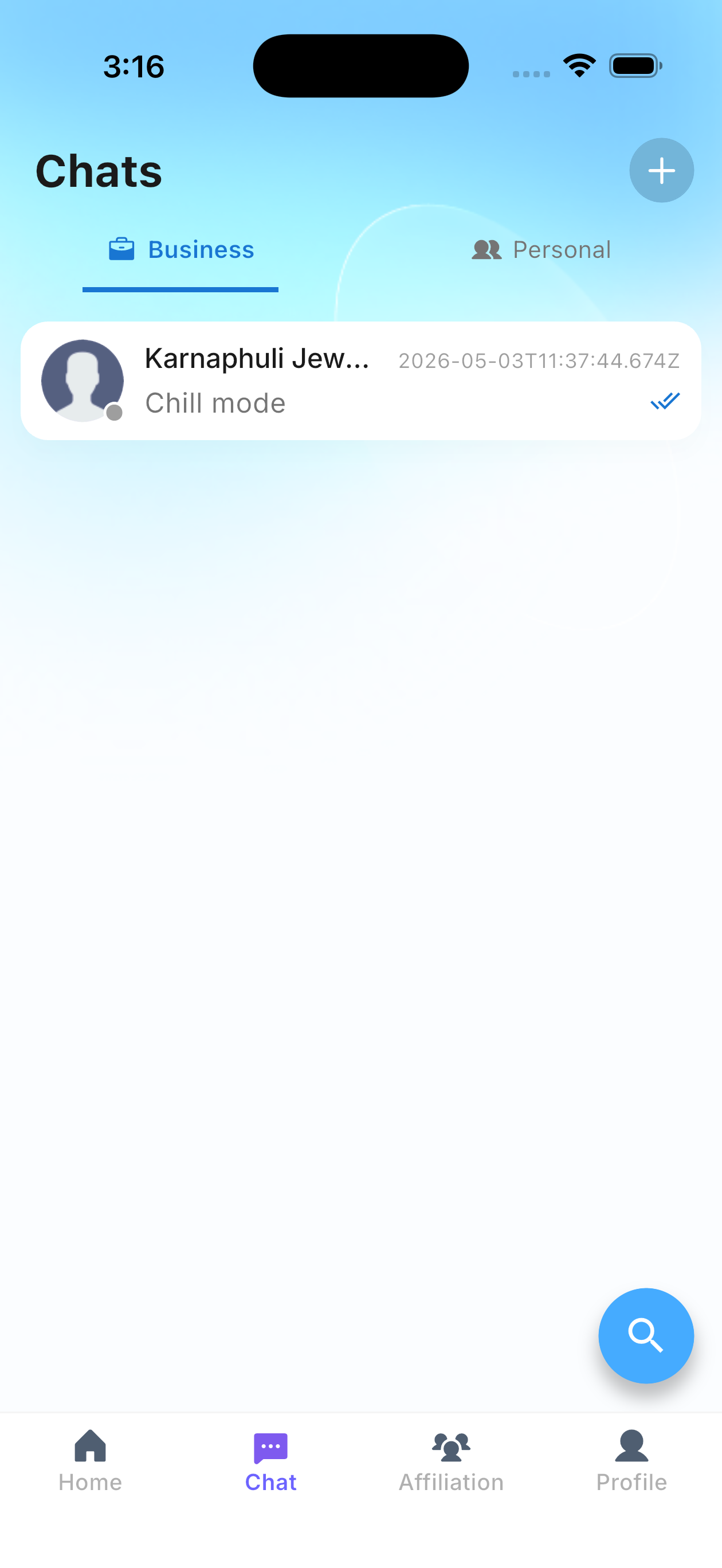 Chat screen